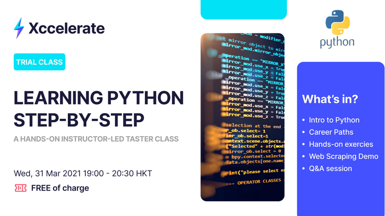 Learning Python Step-by-Step | FREE | Event – HSBC Business Go